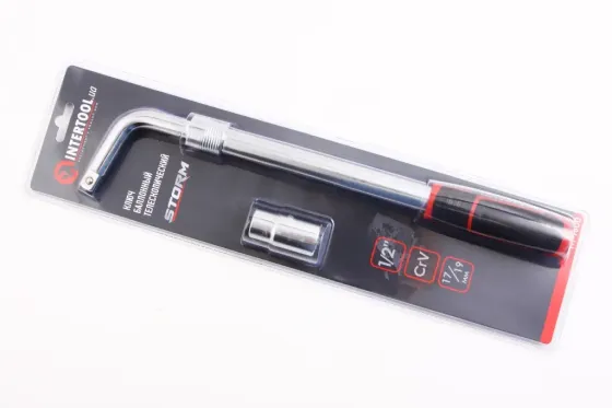 Ключ колісного телескопа 1/2, 17/19 Intertool Storm Вінниця