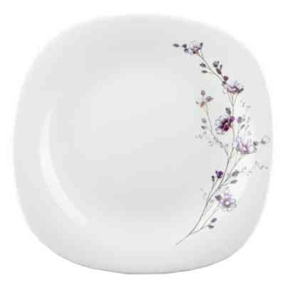 Тарілка Vittora "Фіолетова Гілка" Square Dessert 21,5 см (V-215SPB) Вінниця
