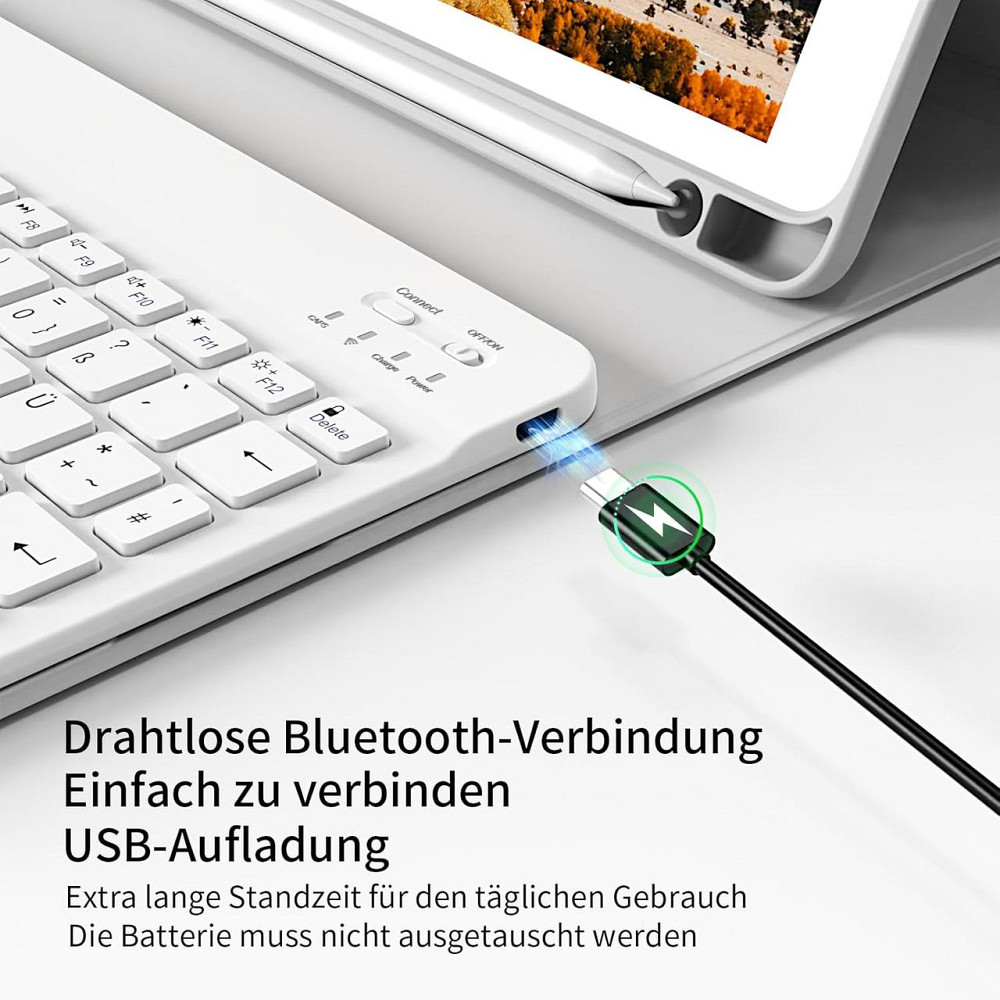 Защитный чехол с Bluetooth клавиатурой для iPad 9th/8th/7th Generation 10.2 Inch 2021/2020/2019 Днепр - изображение 7