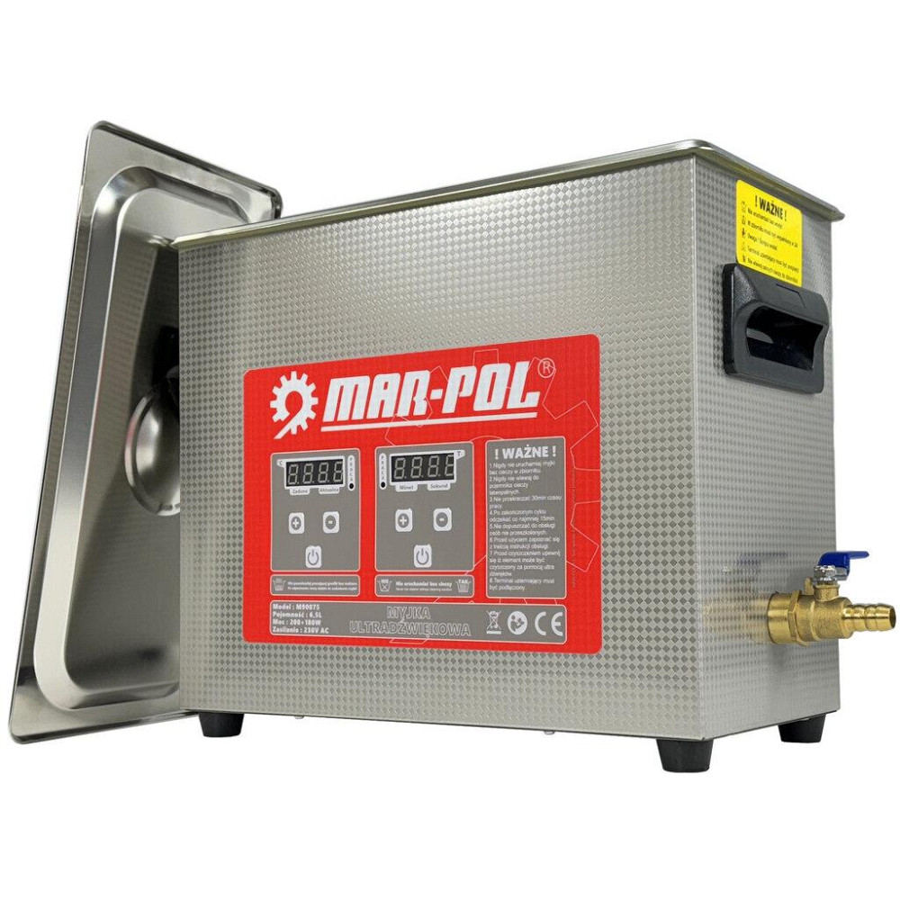 Ультразвуковий очищувач мийка для дезінфекції 6,5 літрів 200 Вт Mar-Pol (M90075) Нововолинськ - фото 2