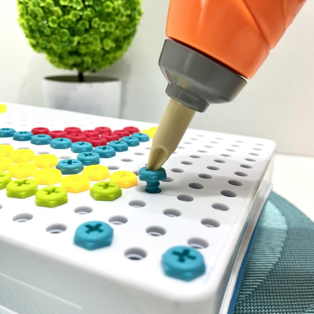 Дитяча мозаїка шуруповерт викрутка у валізі 150 деталей (M 5589) Чернігів - фото 4