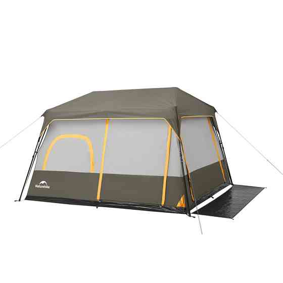 Палатка шестиместная Naturehike Cape 8.4 CNK2450WS050 с быстрым раскрытием, серо-коричневая Киев