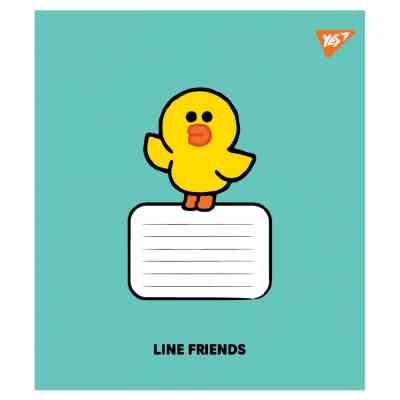 Зошит Yes Line Friends Stylish А5 12 аркушів коса лінія (767647) Вінниця