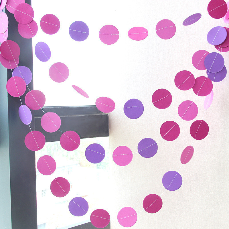 Гирлянда из кружочков на стену 4 м разноцветный Киев - изображение 2