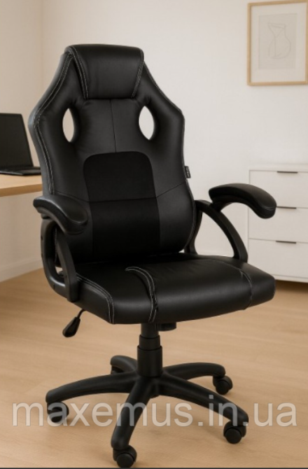 Компьютерное кресло для геймера YS-6056 с сетчатой спинкой кресло для работы за ноутбуком черное Мостиска - изображение 1