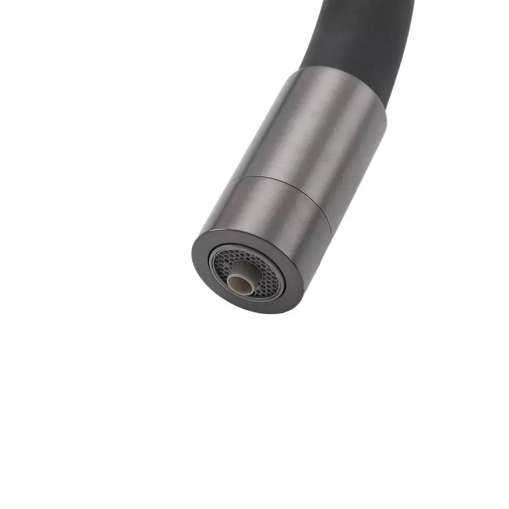 Смеситель для кухни под фильтр Frap F4396-15 с гибким изливом графит/черный Киев - изображение 3