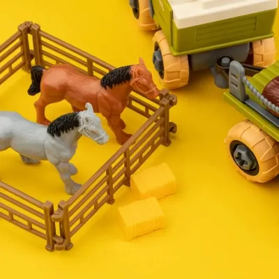 Ігровий набір Otamanko Веселий хутір (комбайн із причепом, коні, корови та вівця) (8828) Вінниця