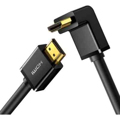 Кабель мультимедійний HDMI M to HDMI M 1.0m 90° corner HD103 black Ugreen (10172) Вінниця