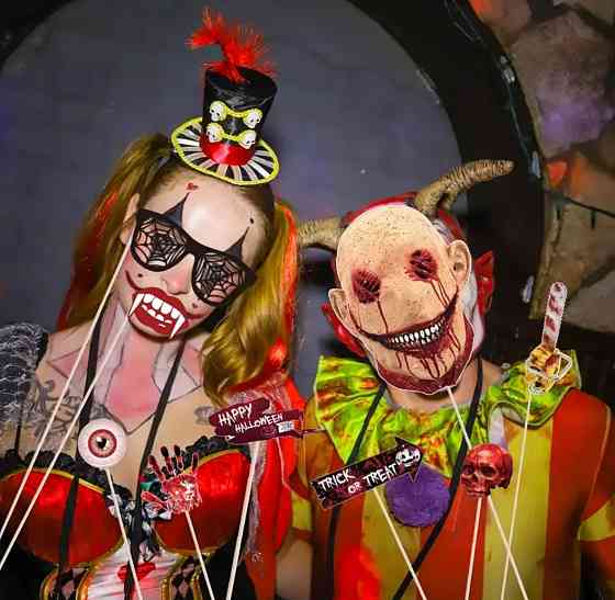 Фотобутафория на Хэллоуин 26 деталей one size разноцветный Киев