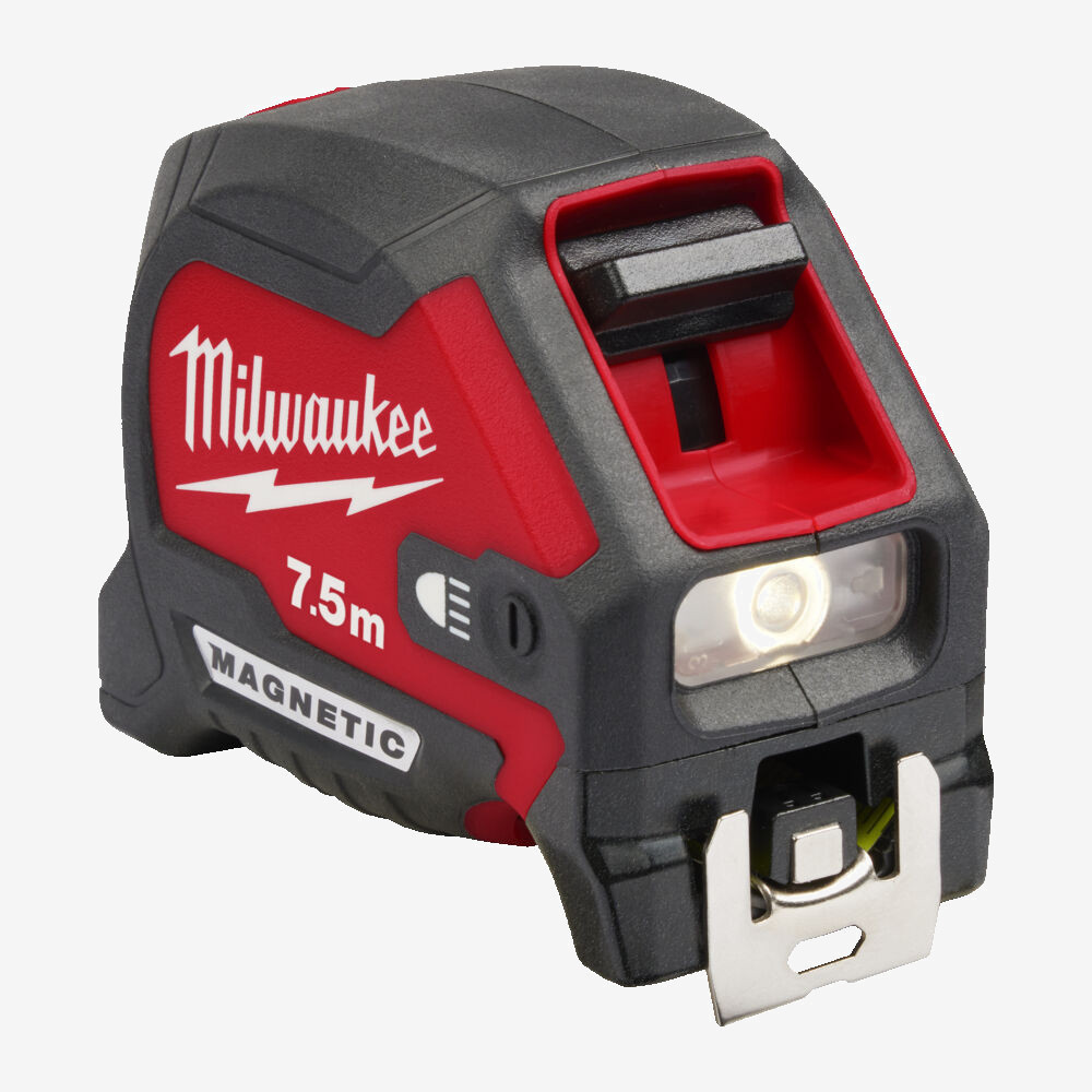 Рулетка магнитная метрическая MILWAUKEE с LED подсветкой, 7,5м, (30мм) Одесса - изображение 3