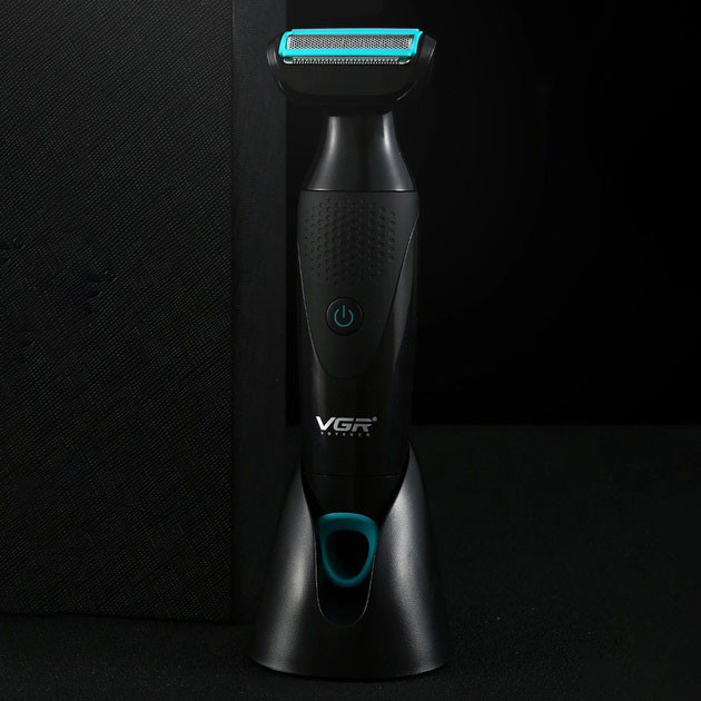 Тример для стриження бороди акумуляторно-мережевий VGR V-601, Професійна чоловіча електробритва TN-43 Львів - фото 6