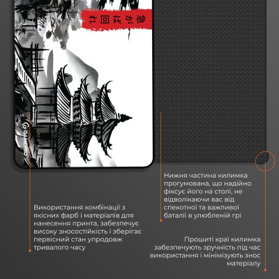 Килимок для мишки GamePro Speed/Control White (MP145BW) Вінниця - фото 5