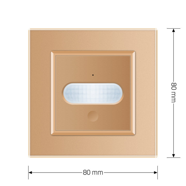 Датчик присутності та руху з автоматичним та ручним керуванням Livolo золото скло (VL-C7FCU-2AP) Коломыя - изображение 10
