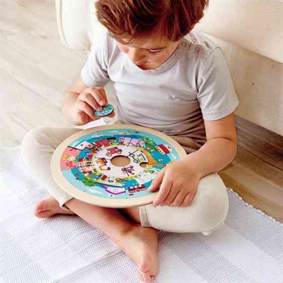 Дерев'яний пазл Hape Місто професій (E1624) Харків