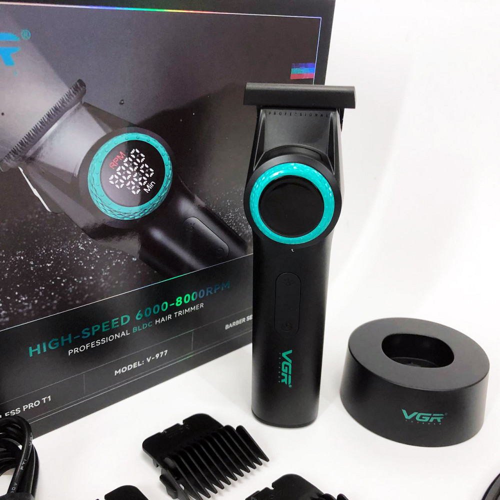 Тример для самостійної стрижки волосся VGR V-977, Універсальний тример для чоловіків XO-10 Львів - фото 20