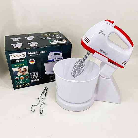 Міксер побутовий кухонний, Міксер-віночок для збивання яєць, Міксер кухонний стаціонарний XE-32 Львів