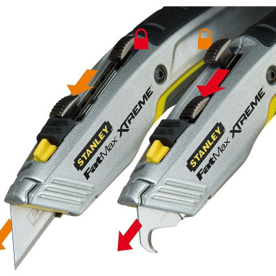 Ніж монтажний Stanley FatMax Xtreme з двома висувними лезами, L=180мм. (0-10-789) Вінниця - фото 6