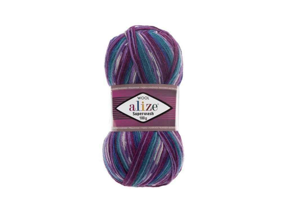 Пряжа Superwash Comfort арт.4412 5шт/уп меланж 25% полиамид 75% шерсть 100г 420м ТМ ALIZE Киев - изображение 1