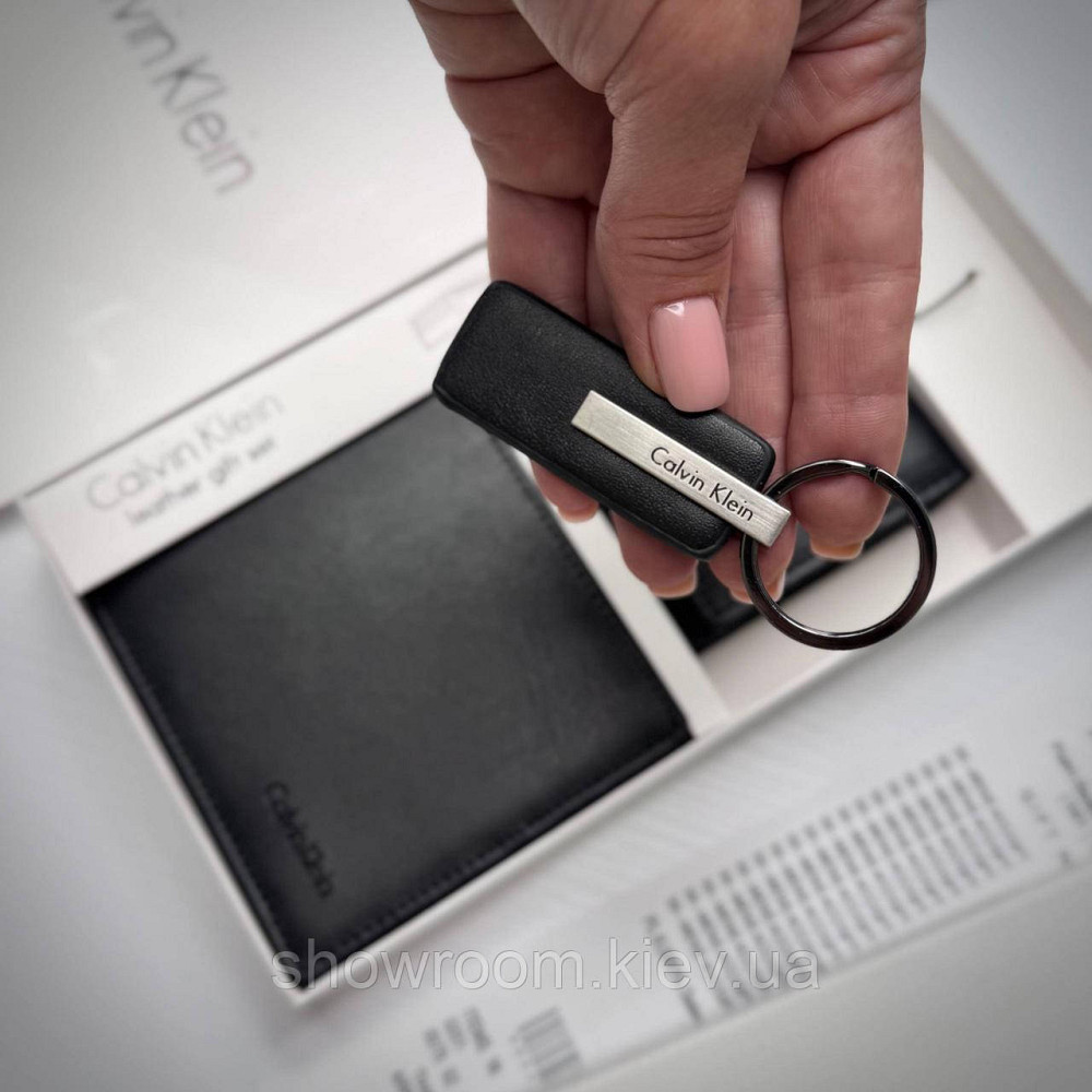 Фирменный мужской набор: кошелек и картхолдер в подарочной упаковке (2644) Киев - изображение 4