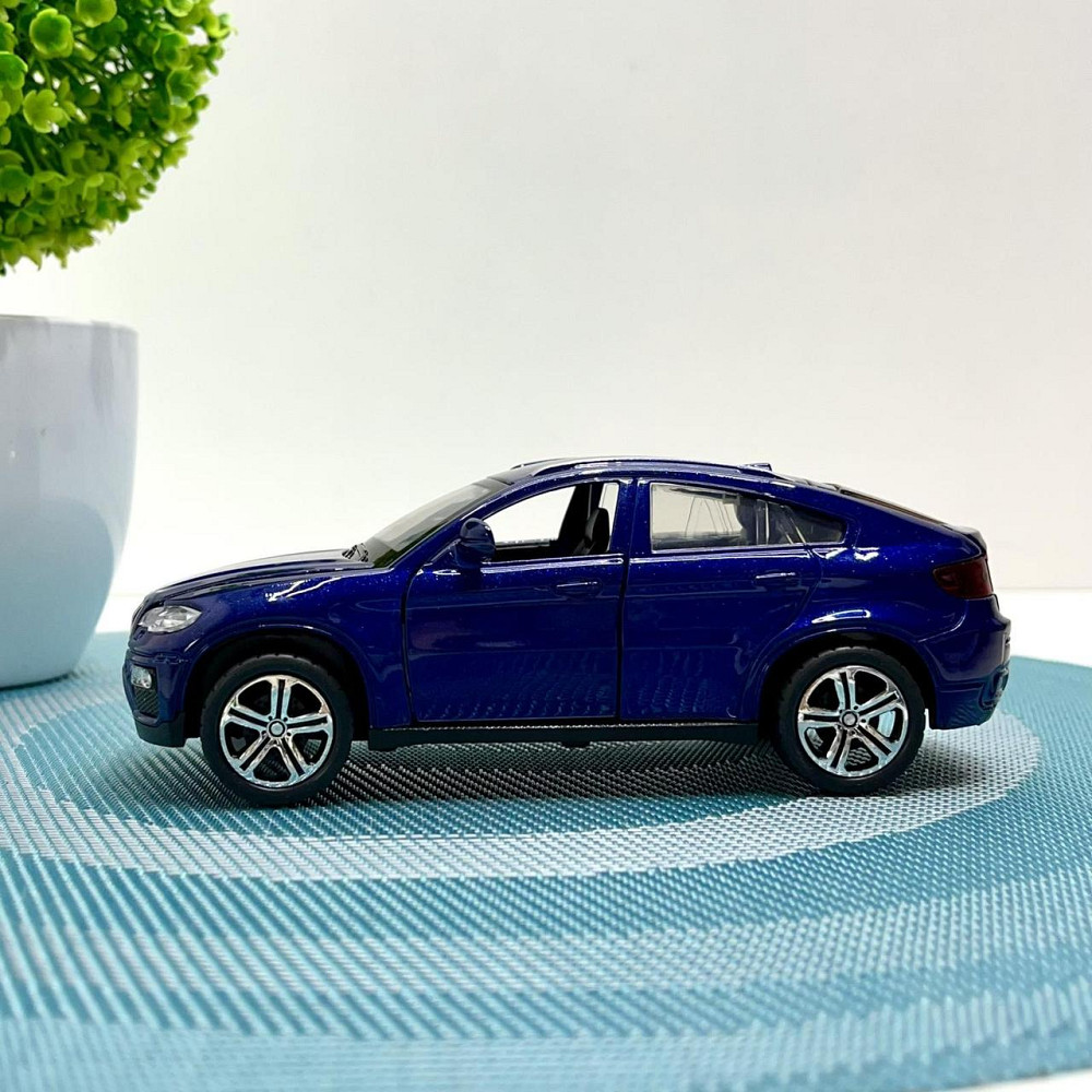 Машина джип Автосвіт BMW x6 металева інерційна 14см Синя (AP-1759) Чернігів - фото 5