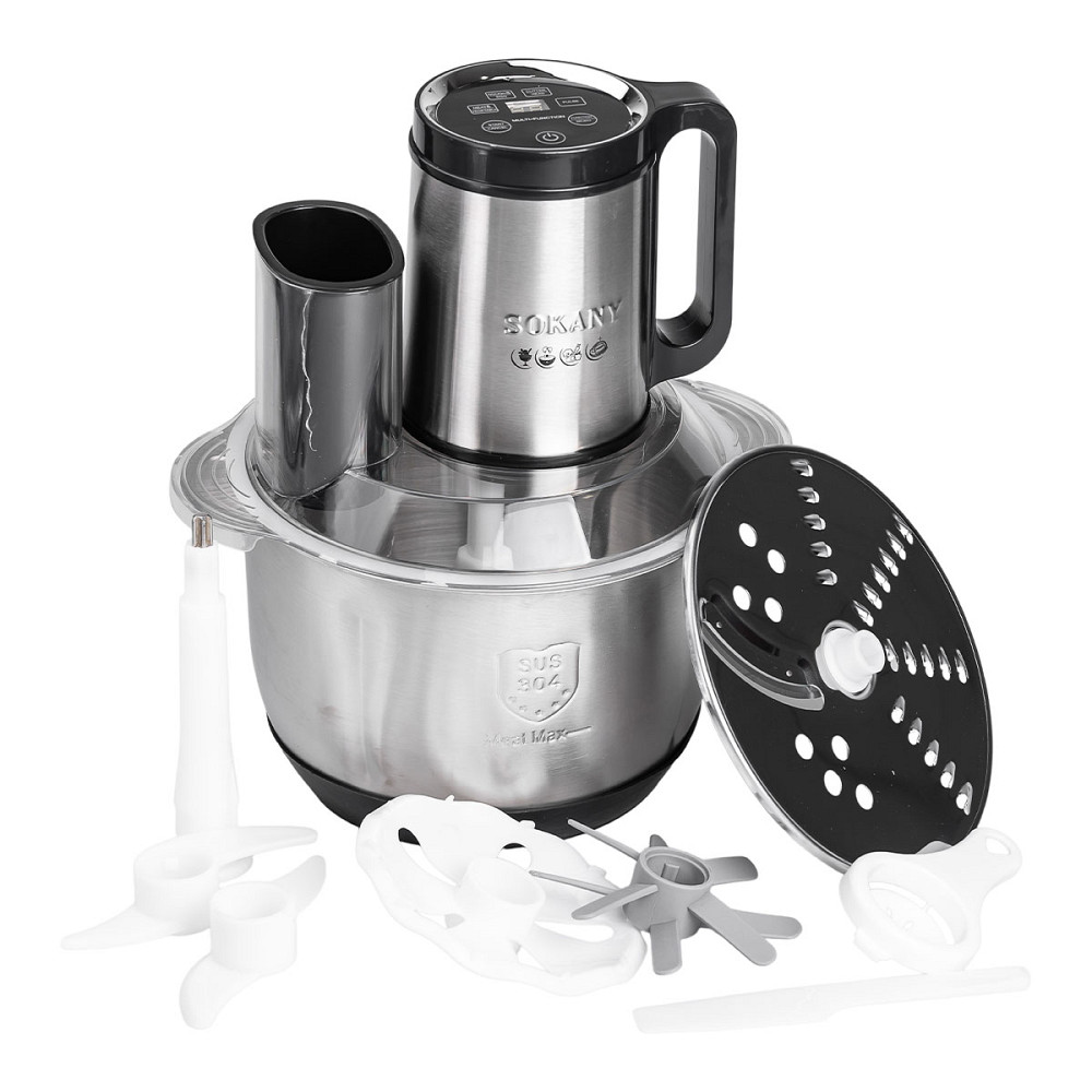 Sokany Чопер подрібнювач кухонний електричний 800 Вт з чашею на 3,5 літра м'ясорубка Sokany SK- Коломия - фото 7
