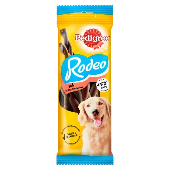 Ласощі жувальні палички для собак Pedigree (Педігрі) Rodeo з яловичиною, 70 г Вінниця