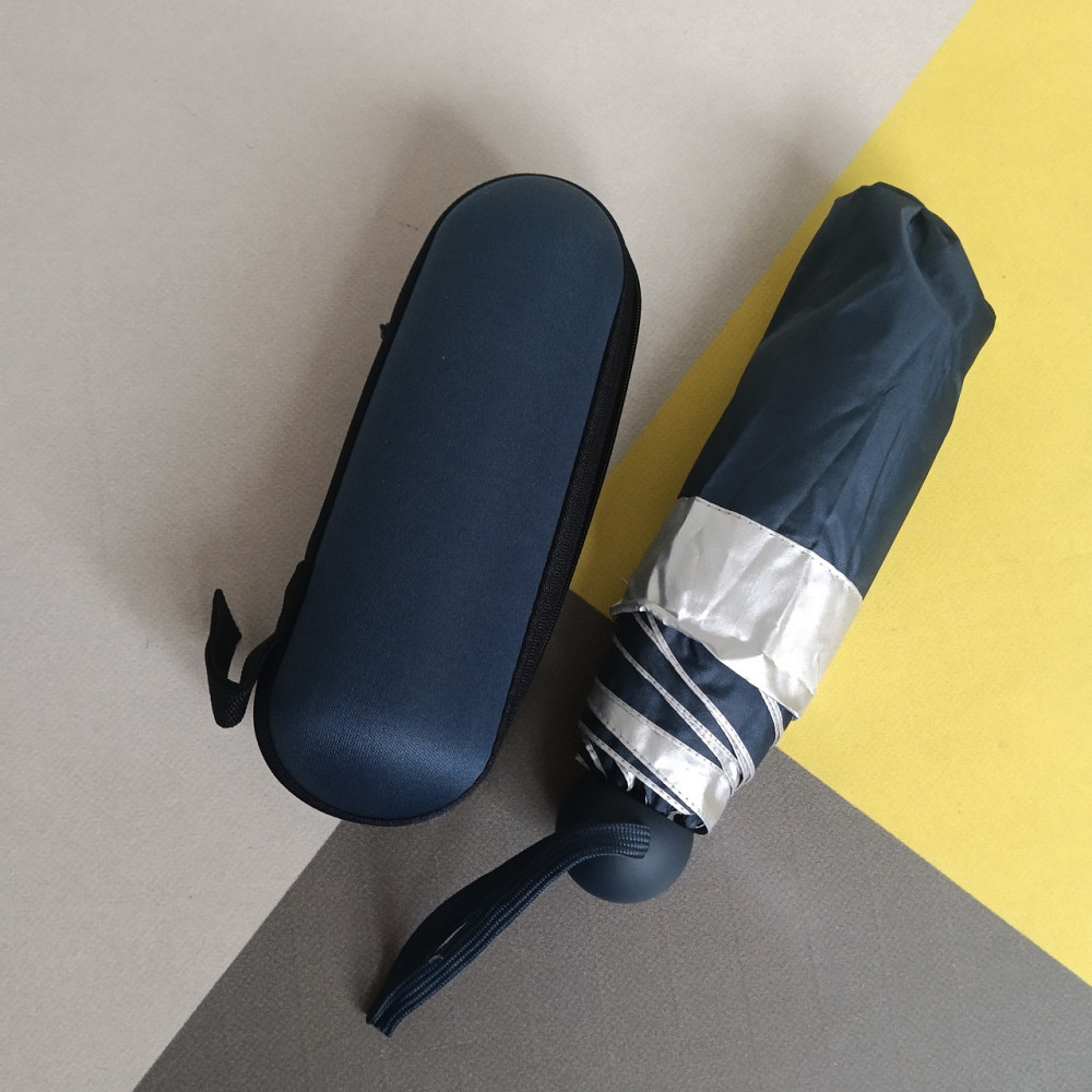 Парасолька міні капсула з футляром синій Київ - фото 5