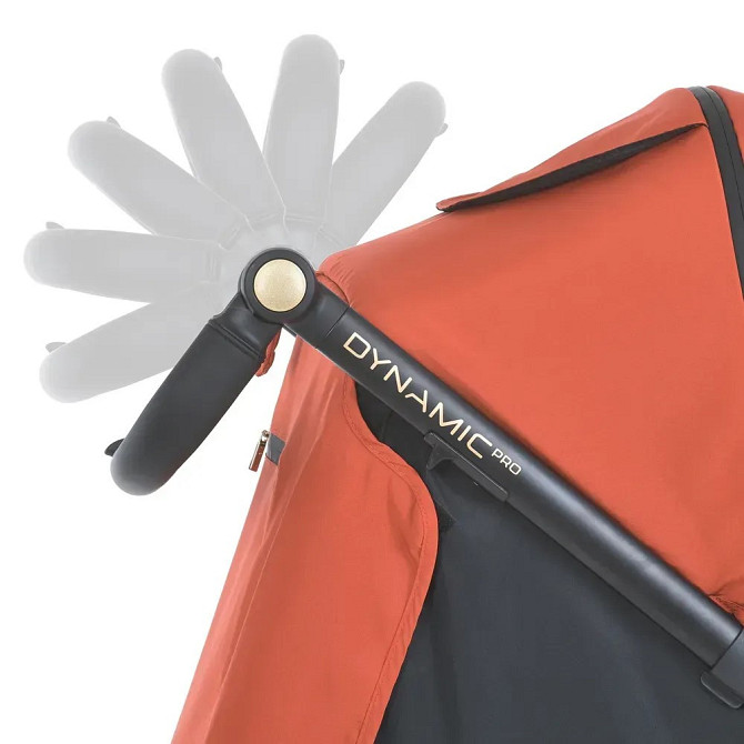 Коляска дитяча EL CAMINO DYNAMIC PRO Redwood прогулянкова з чохлом та дощовиком Помаранчева (ME 1053-3) Чернігів - фото 8