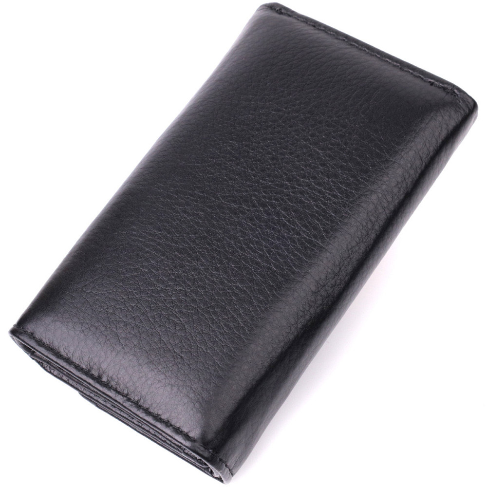 Кожаная ключница на 6 ключей, черная (ST Leather) Киев - изображение 12