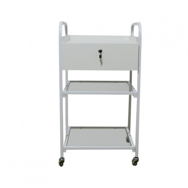 Косметологическая тележка с ящиком и стеклянными полками UK-008 Киев - изображение 7