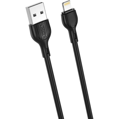Дата кабель USB 2.0 AM to Lightning 1.0m 2.1A black XO (XO-NB200-L-1-BK) Вінниця - фото 2