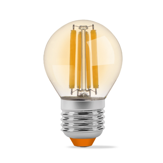 Лампа G45 6W E27 2200К 220V Filament A LED Videx Житомир