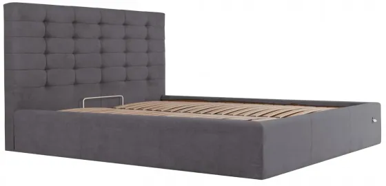 Кровать Двуспальная Erika Standart 160 х 200 см Мисти Dark Grey Темно-серый Киев