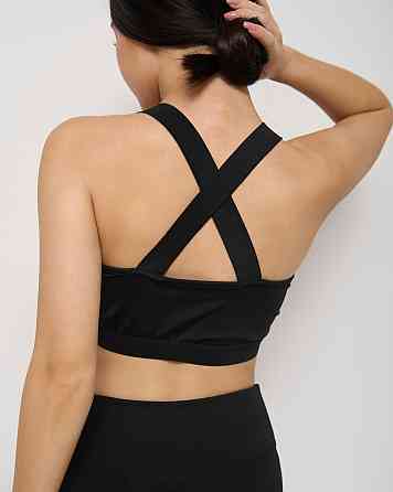 Спортивный женский кроп топ - перекрест на спинке Nicoletta 10074 L Киев