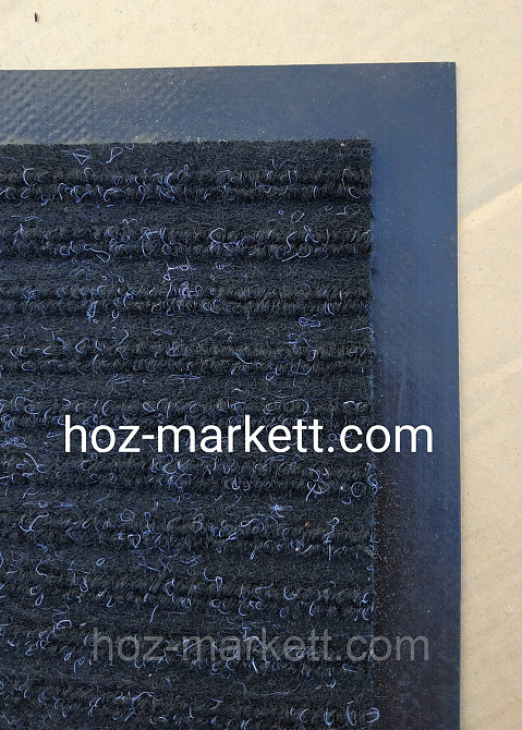 Коврик 60 х 90 см черный придверный влаговпитывающий килим Харьков - изображение 4