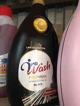 🖤 Ira Wash BLACK Premium 6.3 л | Пральний гель для чорного одягу | З ополіскувачем | 140 прань 🧺 Київ