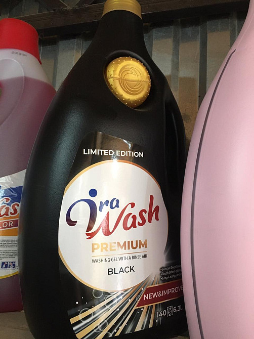 🖤 Ira Wash BLACK Premium 6.3 л | Пральний гель для чорного одягу | З ополіскувачем | 140 прань 🧺 Київ - фото 1