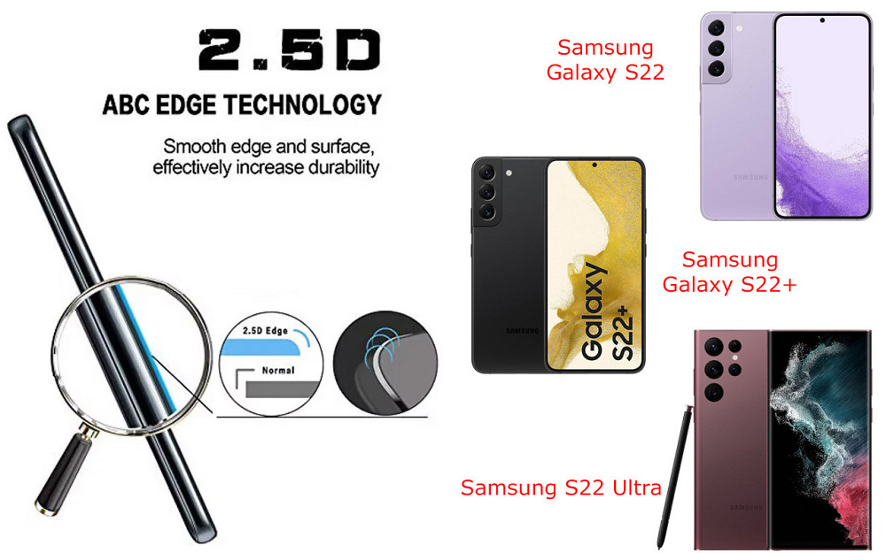 Защитное стекло ArmorGlass для Samsung Galaxy S22, S22+, S22 Ultra – устойчивое к царапинам и ударам Киев - изображение 2