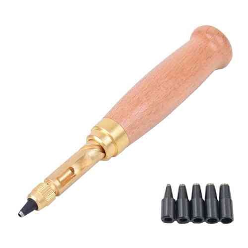 Ручной дырокол для кожи с насадками Киев