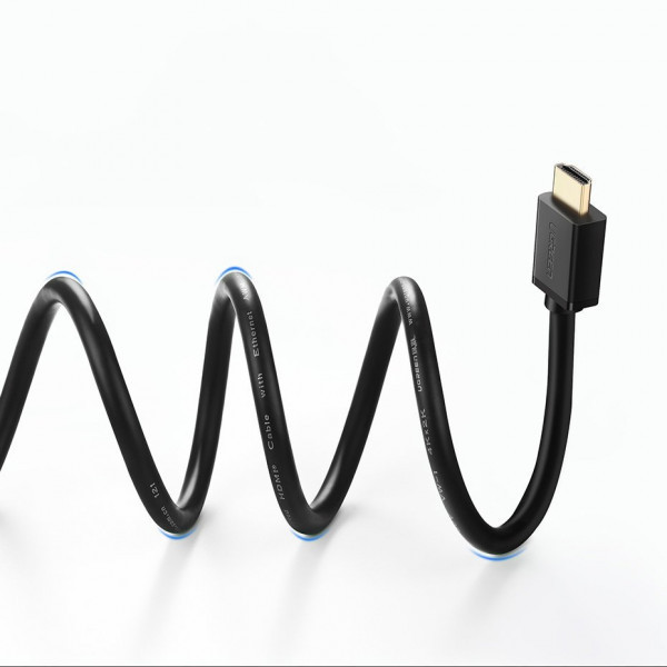 Кабель HDMI M - M, 5.0 м, V2.0 Cafule 4K, HD104 UGREEN Чорний (10109) Київ - фото 5