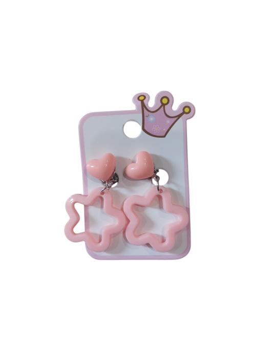 Кліпси дитячі у формі Зірочки 45 на 30 мм персиковий Київ - фото 1