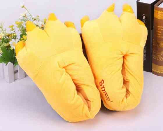 Домашні капці кігурумі Лапи Жовті Вінниця