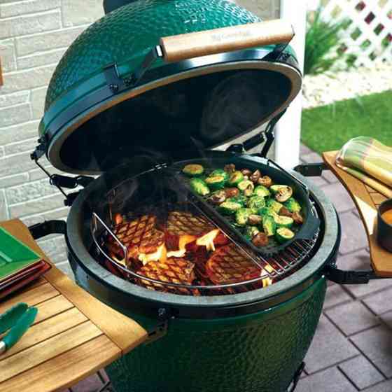 Вставка перфорована напівкругла для гриля L металева Big Green Egg 120717 Код: 005793 Рівне