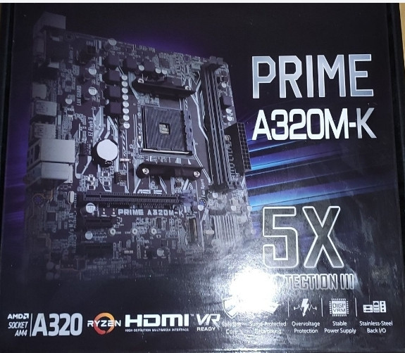 Материнская плата asus prime a320m-k am4. Киев - изображение 4