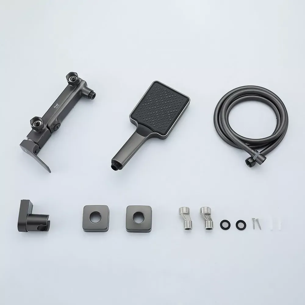 Смеситель для ванны с поворотным изливом FRAP F3284-9 графит Киев - изображение 9