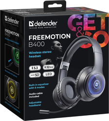 Гарнитура Defender FreeMotion B400 (63400) Black (6918419) Киев
