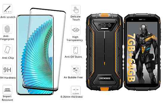 Защитное стекло HyperGlass Pro для DOOGEE S41, S41 Max, S41 Plus, S41 Pro, S41T – максимальная Киев
