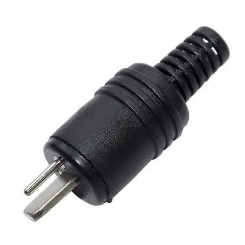 Штекер колоночный 2pin, под шнур, с хвостовиком Полтава - фото 1