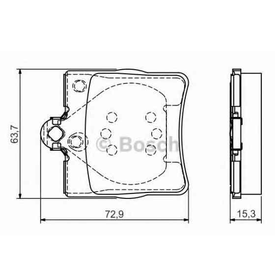 Гальмівні колодки Bosch дискові задні CHRYSLER Crossfire/MB SLK-Class ''R'>04 P 0986495080 Харків