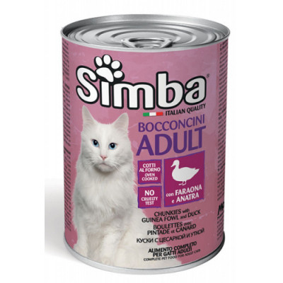 Консервы для кошек Simba Cat Wet цесарка с уткой 415 г (8009470009515) Винница - изображение 1